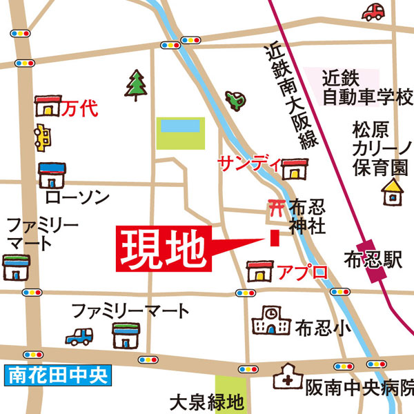 スマートハウス北新町2丁目アクセスマップ